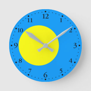 Palau flag rund klocka
