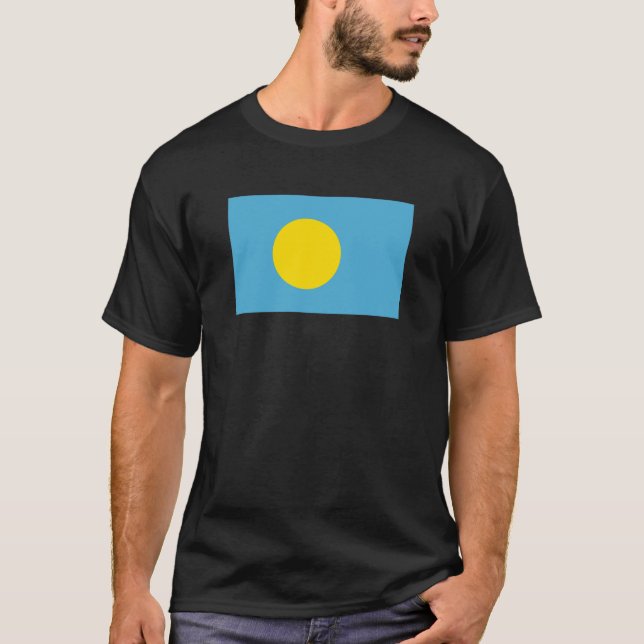 Palau Flag T-Shirt, Patriotic T-Shirt (Framsida)