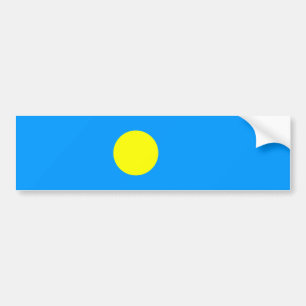 Palau Flagga Bildekal