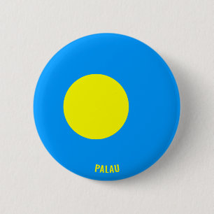 Palau Flagga Charming Patriotic Knapp