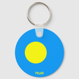 Palau Flagga Charming Patriotic Nyckelring