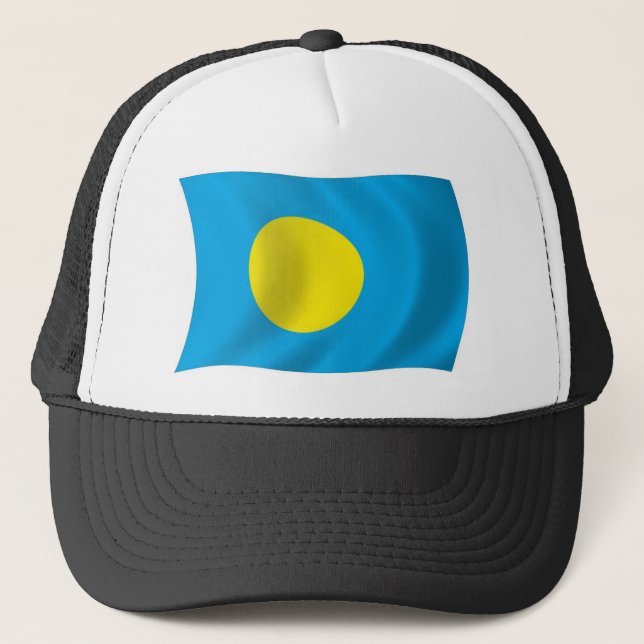 Palau Flagga Hatt Truckerkeps (Framsida)