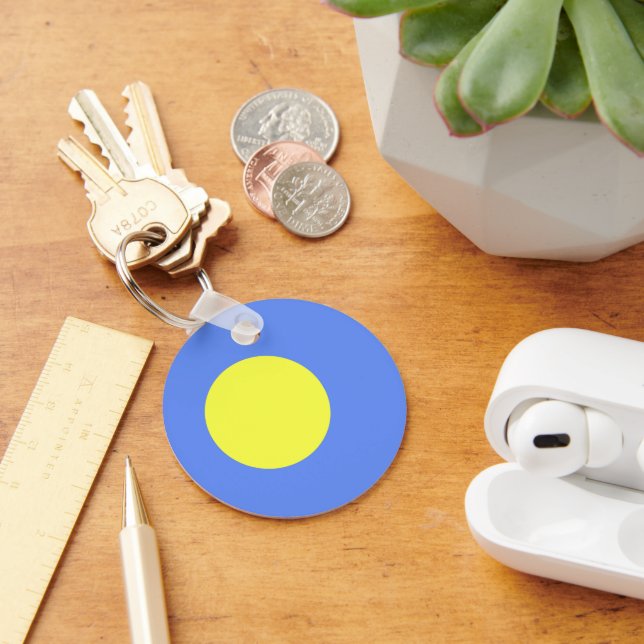 Palau flagga nyckelring (Skrivbord)