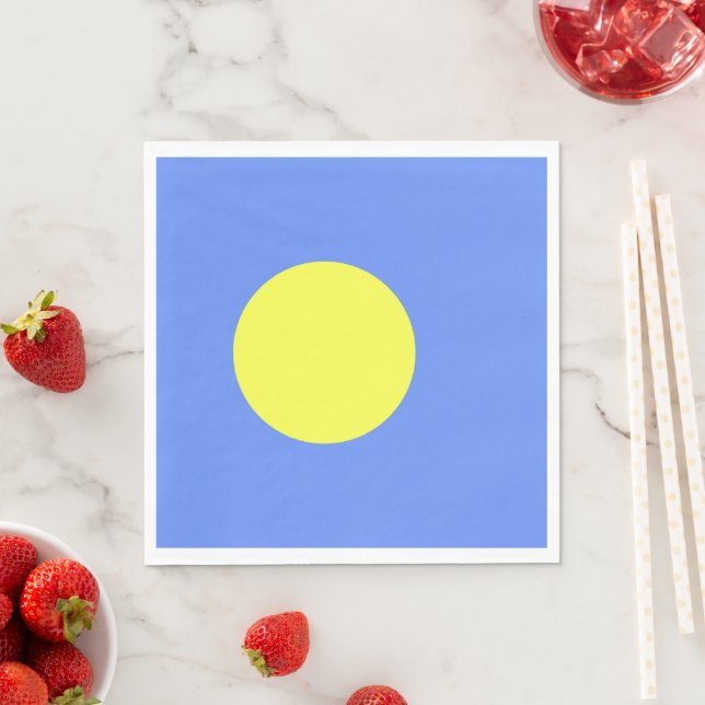 Palau flagga pappersservett (Insitu)