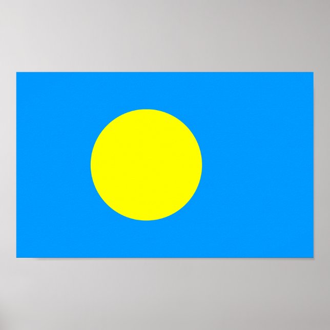 Palau flagga poster (Framsidan)