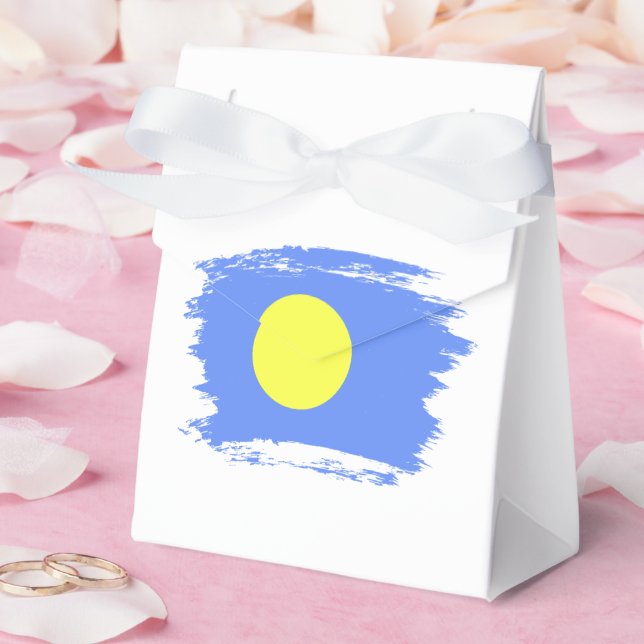 Palau flagga presentaskar (Bröllop)