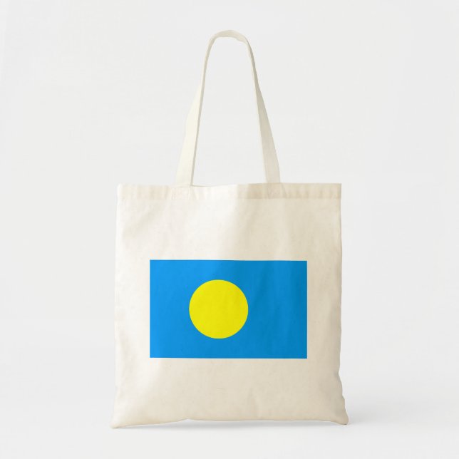 Palau flagga tygkasse (Framsidan)