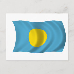 Palau-flagga Vykort