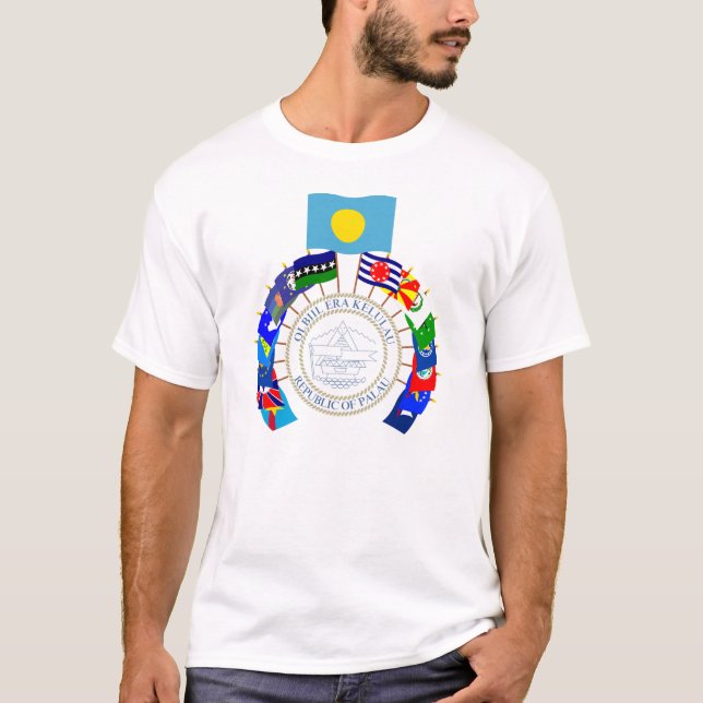 Palau flaggorPinwheel T Shirt (Framsida)