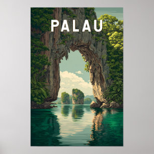 Palau Illustration Resa Konst Vintage Poster