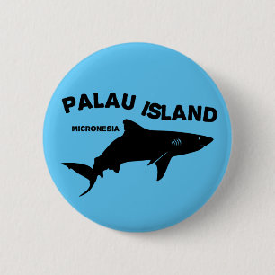 Palau Island-Dykan med hajar Knapp