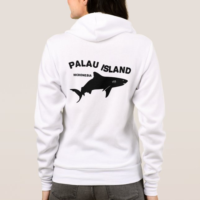 Palau Island-Dykan med hajar T Shirt (Baksida)