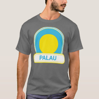 Palau Land Badge Palau Flagga T Shirt