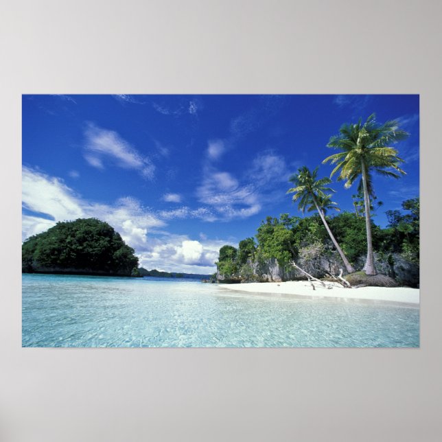 Palau, Rock Islands, Honeymoon Island, Världen Poster (Framsidan)