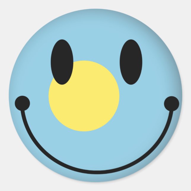 Palau Runt Klistermärke (Framsida)