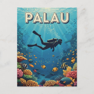 Palau Scuba Dykning Resor Vykort