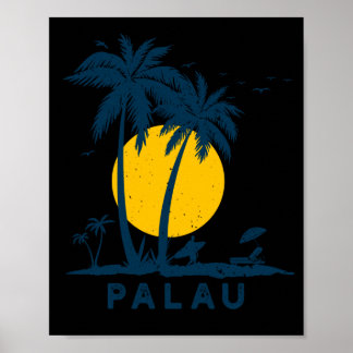 Palau Stillhet resa Palau semester Poster