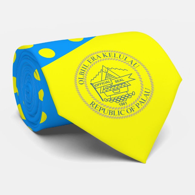 Palauan Flagga & Seal, Palau, Flagga Slips (Rullad)