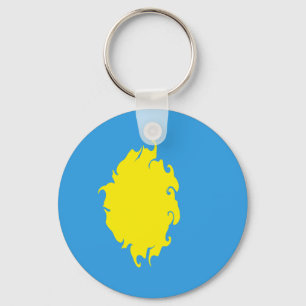 Palauisk Gnarly flagga Nyckelring