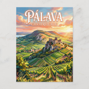 Pálava-kullarna Tjeckien Vykort