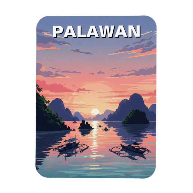 Palawan Filippinerna Travel Magnet (Vertikal)