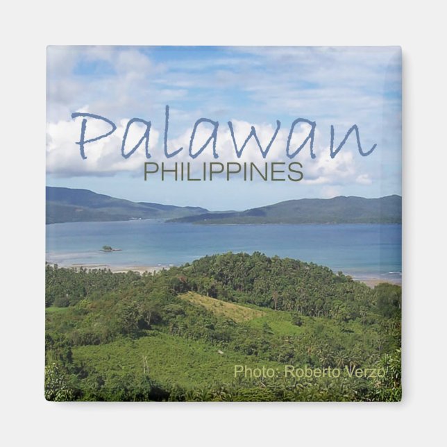 Palawan Filippinerna Travel Souvenir Magnet (Framsidan)