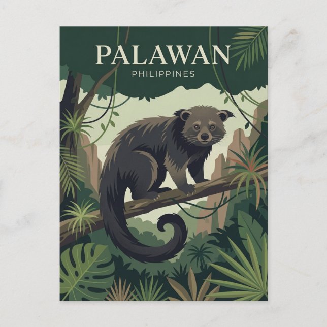 Palawan Filippinerna Vykort (Framsida)