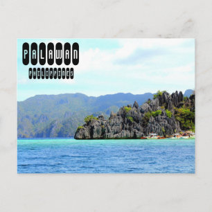 Palawan Island i Filippinerna Vykort