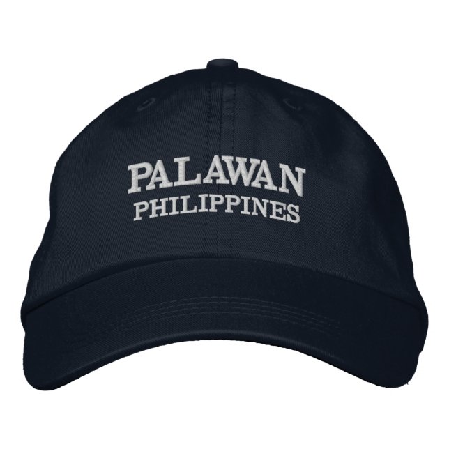 Palawan Philiippines Baseball Hat Broderad Keps (Framsida)