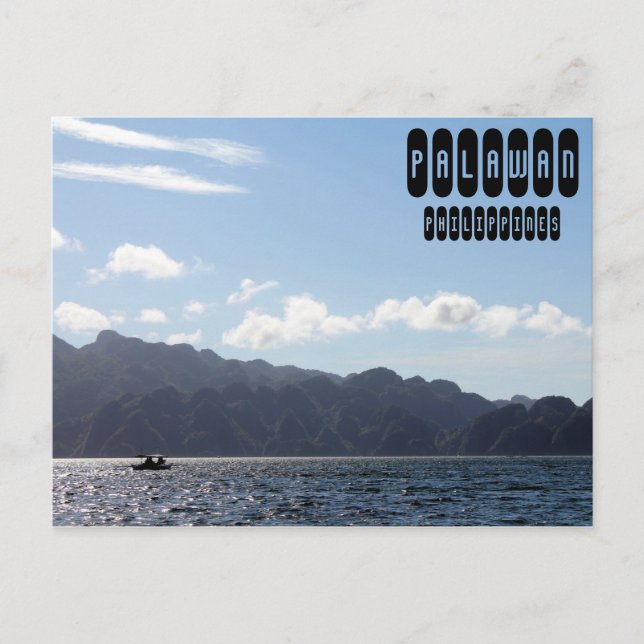 Palawan Resa i Filippinerna Vykort (Framsida)