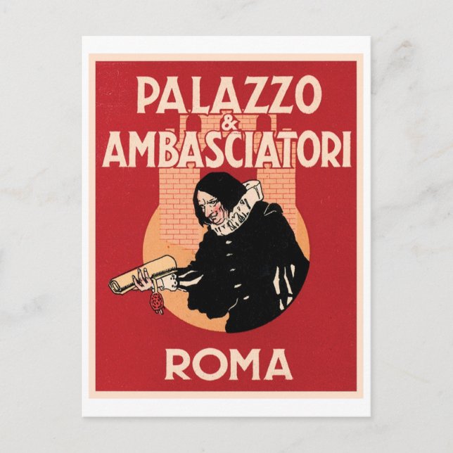 Palazzo & Ambasciatori Roma Vykort (Framsida)