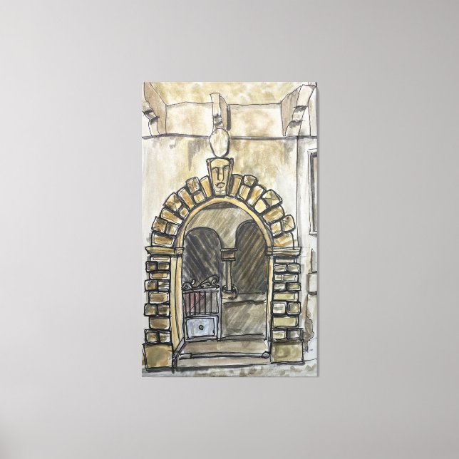 Palazzo Barberi, Montauro, Italien Canvastryck (Framsida)
