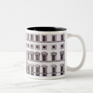 Palazzo Chigi, Piazza Colonna, Rome, från 'Palazz Två-Tonad Mugg