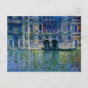 Palazzo da Mula i Venedig av Claude Monet Vykort