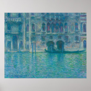 Palazzo da Mula, Venedig (1908) av Claude Monet Poster