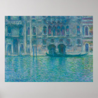 Palazzo da Mula, Venedig (1908) av Claude Monet Poster