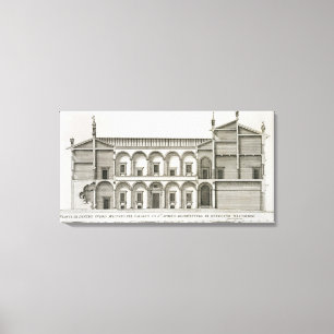 Palazzo di Santo Spirito, från "Palazzi di Roma", Canvastryck