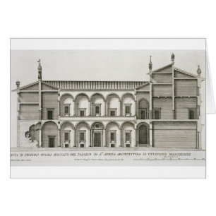 Palazzo di Santo Spirito från "Palazzi di Roma", Hälsningskort