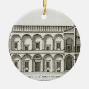 Palazzo di Santo Spirito, från "Palazzi di Roma", Julgransprydnad Keramik