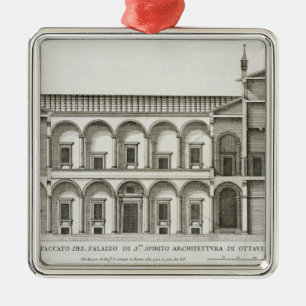 Palazzo di Santo Spirito, från "Palazzi di Roma", Julgransprydnad Metall