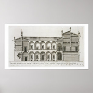 Palazzo di Santo Spirito, från "Palazzi di Roma", Poster