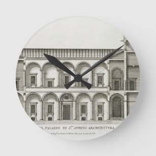 Palazzo di Santo Spirito, från "Palazzi di Roma", Rund Klocka