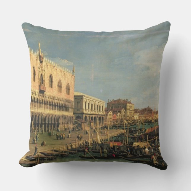 Palazzo Ducale och den Riva deglien Schiavoni, Kudde (Framsida)
