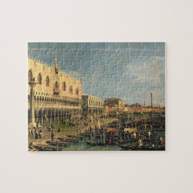 Palazzo Ducale och den Riva deglien Schiavoni, Pussel (Horisontell)