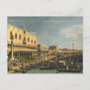 Palazzo Ducale och Riva degli Schiavoni, Venic Vykort