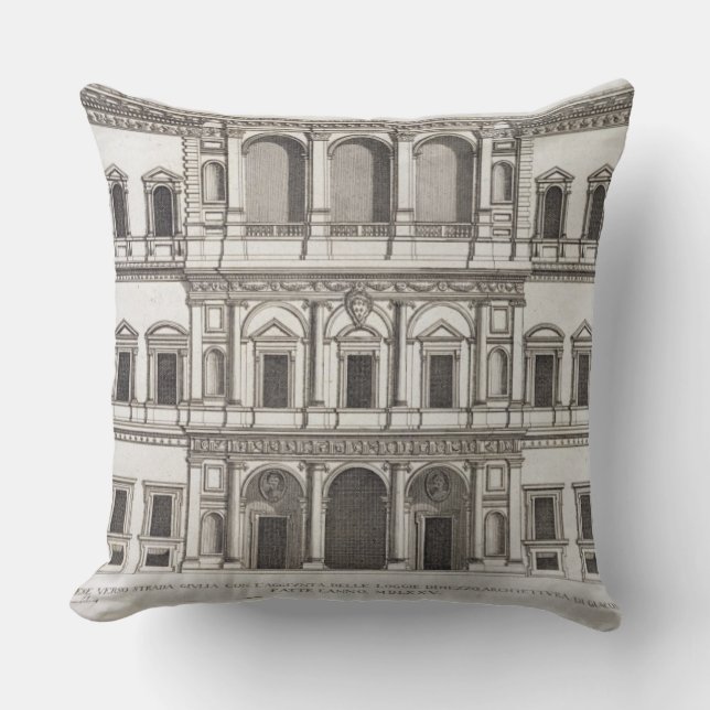 Palazzo Farnese, från "Palazzi di Roma", del mig, Kudde (Framsida)