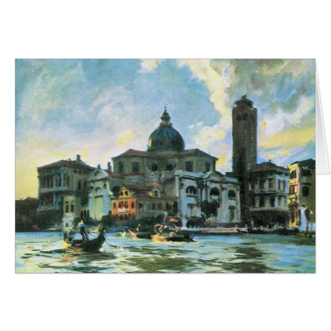 Palazzo Labia, Venedig av John Singer Sargent Hälsningskort (Framsidan Horizontal)