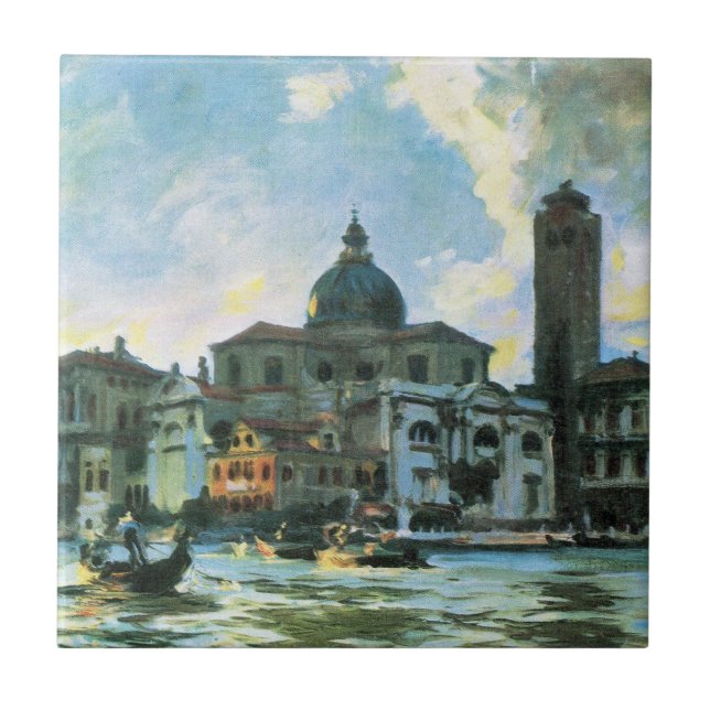 Palazzo Labia, Venedig av John Singer Sargent Kakelplatta (Framsidan)