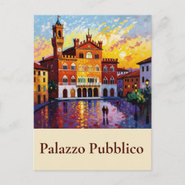 Palazzo Pubblico - Siena, Toscana, centrala Italie Vykort