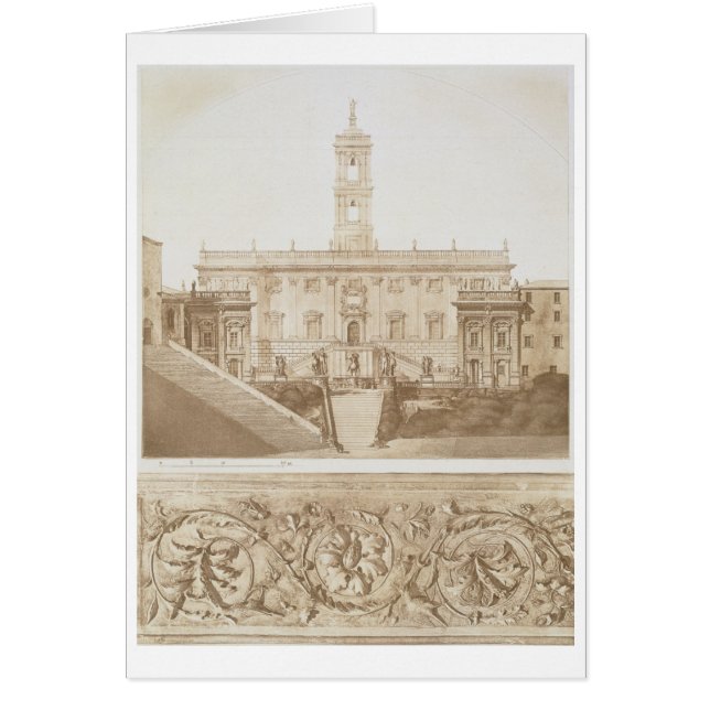 Palazzo Senatorio, Huvudstad, Rom, från "Fragme Hälsningskort (Framsidan)
